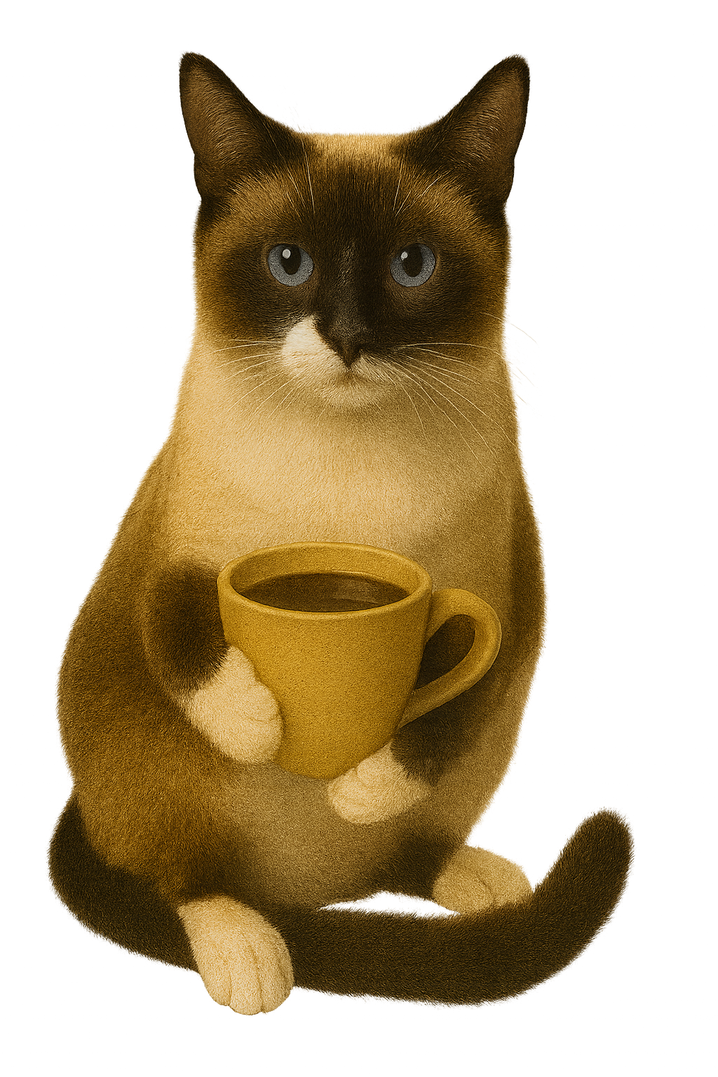 Котка с кафе – ZatebBG.net